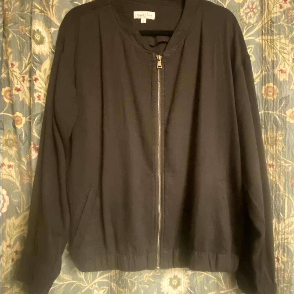 Tencel™ Lyocell Baseball Jacket